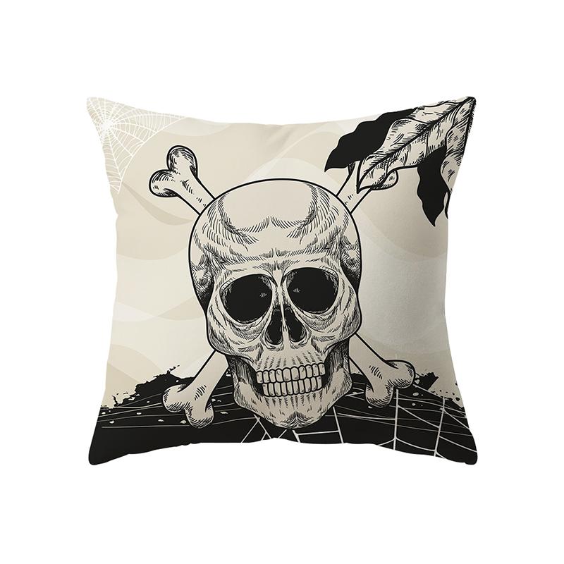 Наволочка с изображением черепа и тыквы, тема Хэллоуина, наволочка для дивана, стула, кровати, наволочка, домашний декор
