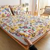 Quilted Bedspread Mattress Cover Printed Non Slip Mattress Protector Dust Cover Bedding Essentials