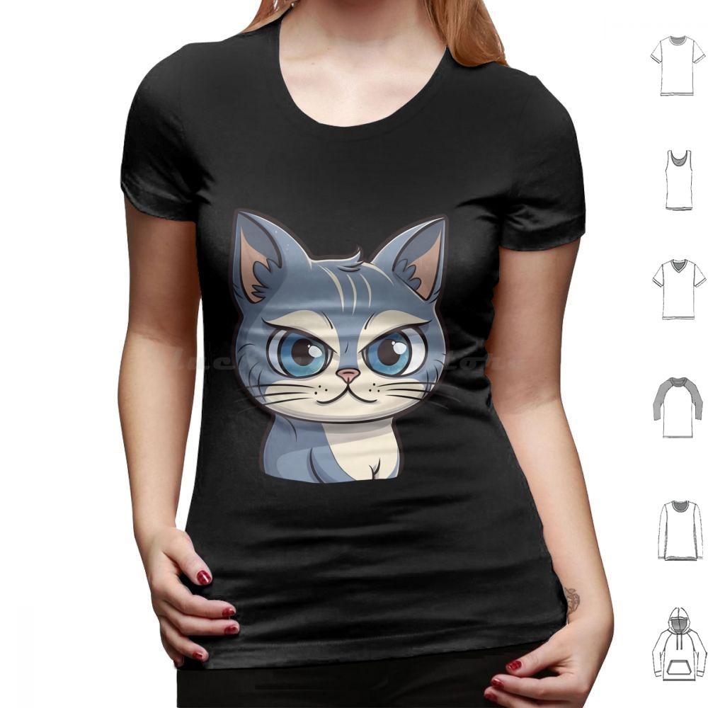 Милая Киска Футболка Мужская Женская Детская 6xl Кошка Милая Кошка Иллюстрация Мультяшная Кошка Дизайн Мяукающая Кошка Арт Игривая Кошка Рисунок