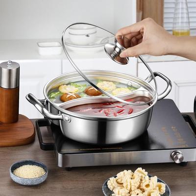 Горшок для горячего из нержавеющей стали с двумя вкусами, без запаха, большой емкости