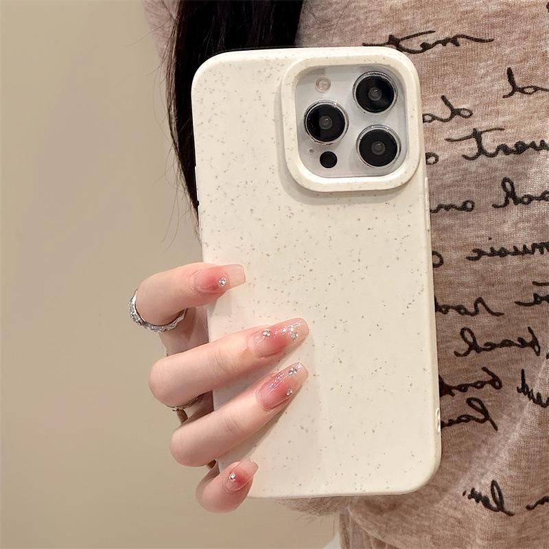 **Чехол Zhitai iPhone 15 Pro Wheat Shell для Apple 14/13 Pro Max: Однотонный силиконовый защитный чехол для iPhone 11**