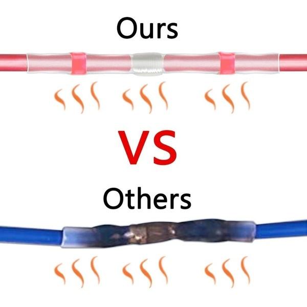 Термоусадочные стыковые обжимные клеммы, водонепроницаемые электрические стыковые соединители с уплотнением под пайку, комплект клемм для сращивания проводов и кабелей