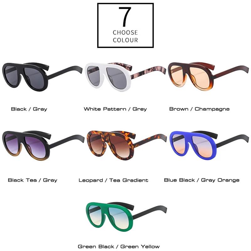 SHAUNA Pilot мужские модные солнцезащитные очки двойного цвета в стиле панк женские солнцезащитные очки с градиентом оттенки UV400