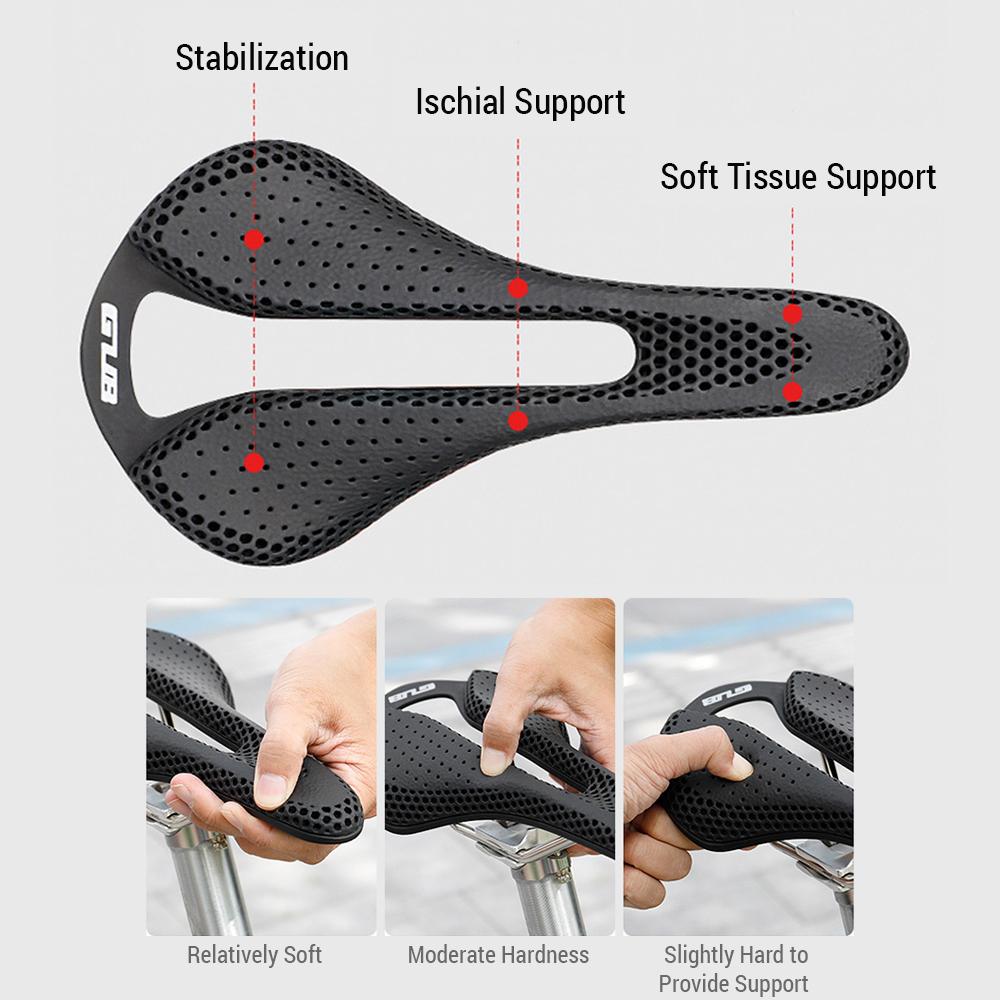 Велосипедное сиденье с 3D-печатью, легкое полое велосипедное седло для горных шоссейных велосипедов