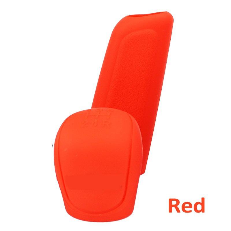 2pcs/set Car Auto Manual Silicone Shift Gear Head Knob Cover Handbrake Hand Brake Covers Sleeve Case Skin Protector Car Styling