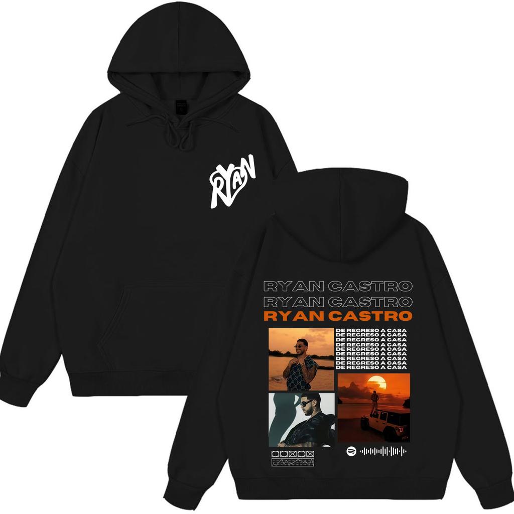 Rapper Ryan Castro Album Tour 2026 Print Hoodie Men Women Hip-hop Sweatshirt Long-sleeved Loose Casual Oversized Pullover