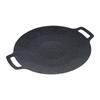 Cast Iron Roasting Pan Double Handled Crepe Pan Nonstick Round Griddle Grill Pan For BBQ Round BBQ Griddle With Handle