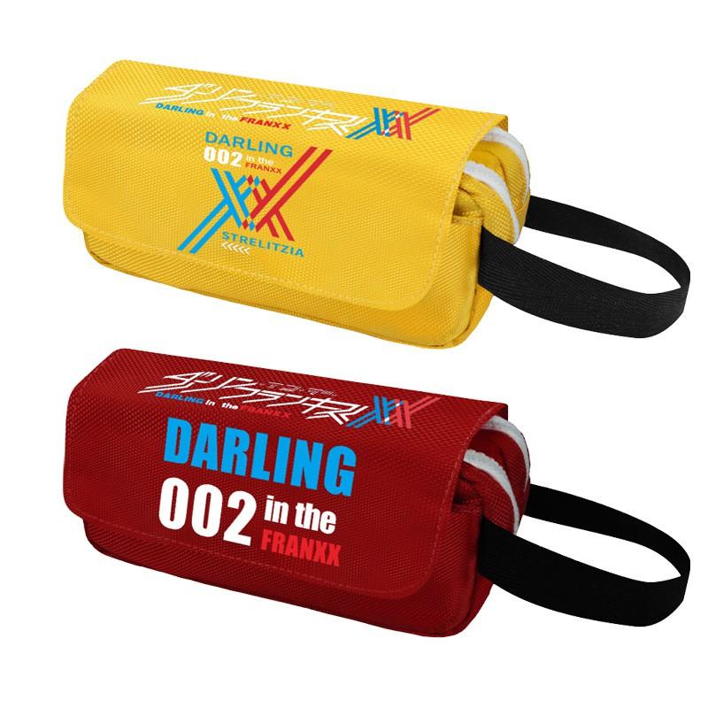 Anime Darling In Franxx Zero Two Pencil Case Large Capacity Multifunctional Student Stationery Pouch