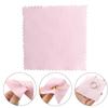 Розовая упаковка Салфетка для полировки серебра Чистка серебра Ожерелье бархатная двухсторонняя пудра Полис P6W4