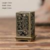 Square Vertical Incense Burner Small Alloy Incense Holder Indoor Aromatherapy Home Ornament Chinese Incense Burners