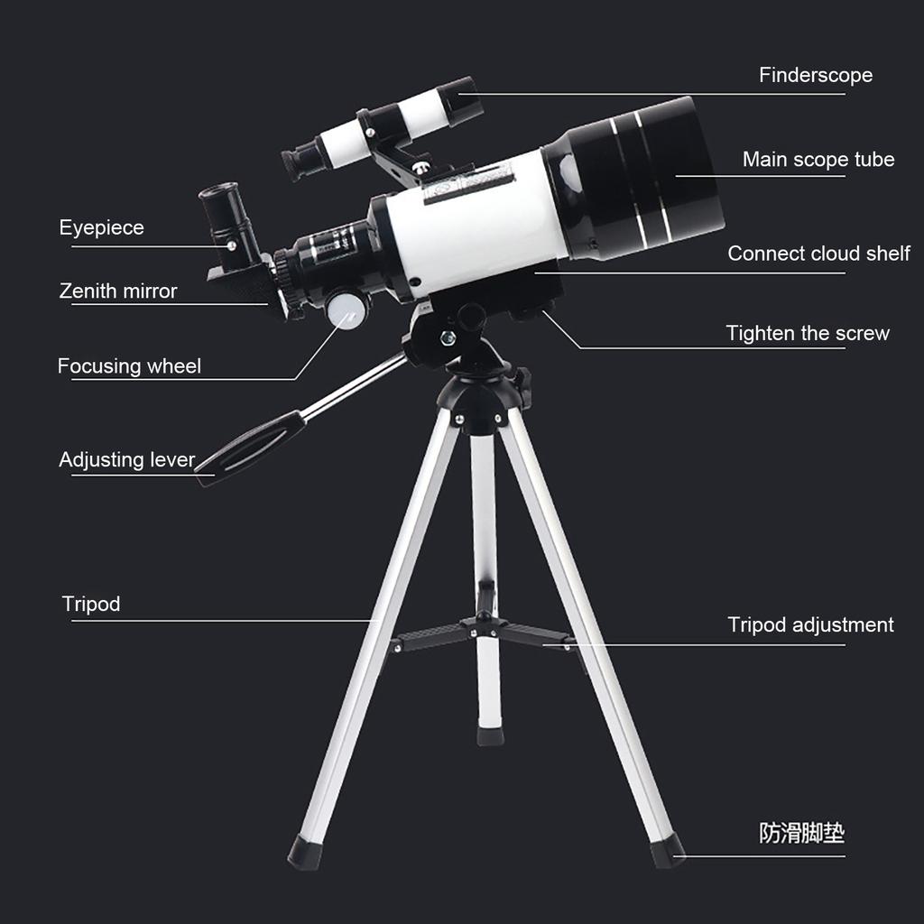Astronomical Telescope With Tripod Sky Monocular Telescopio Space Observation Scope
