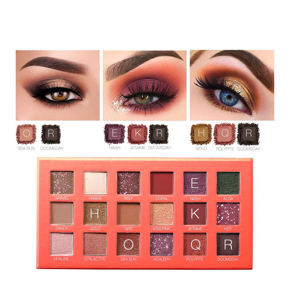 O.TWO.O Eye Shadow Matte Shimmer Pigment Powder 18 Colors