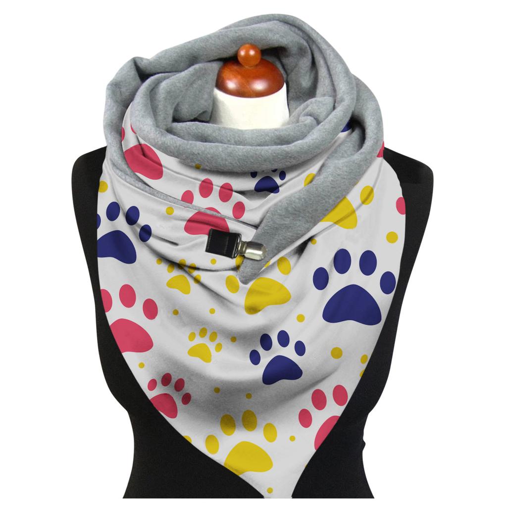 Women Butterfly Printing Scarf Fashion Multi-Purpose Shawl Scarf