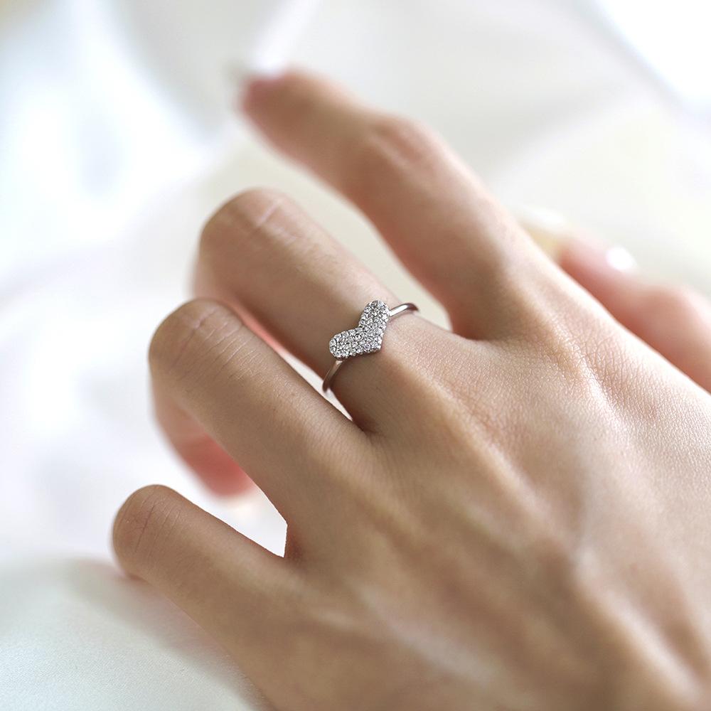 Tancise Women Classic 925 Sterling Silver Zircon Ring Ladies Jewelry Wedding Promise Party Gift