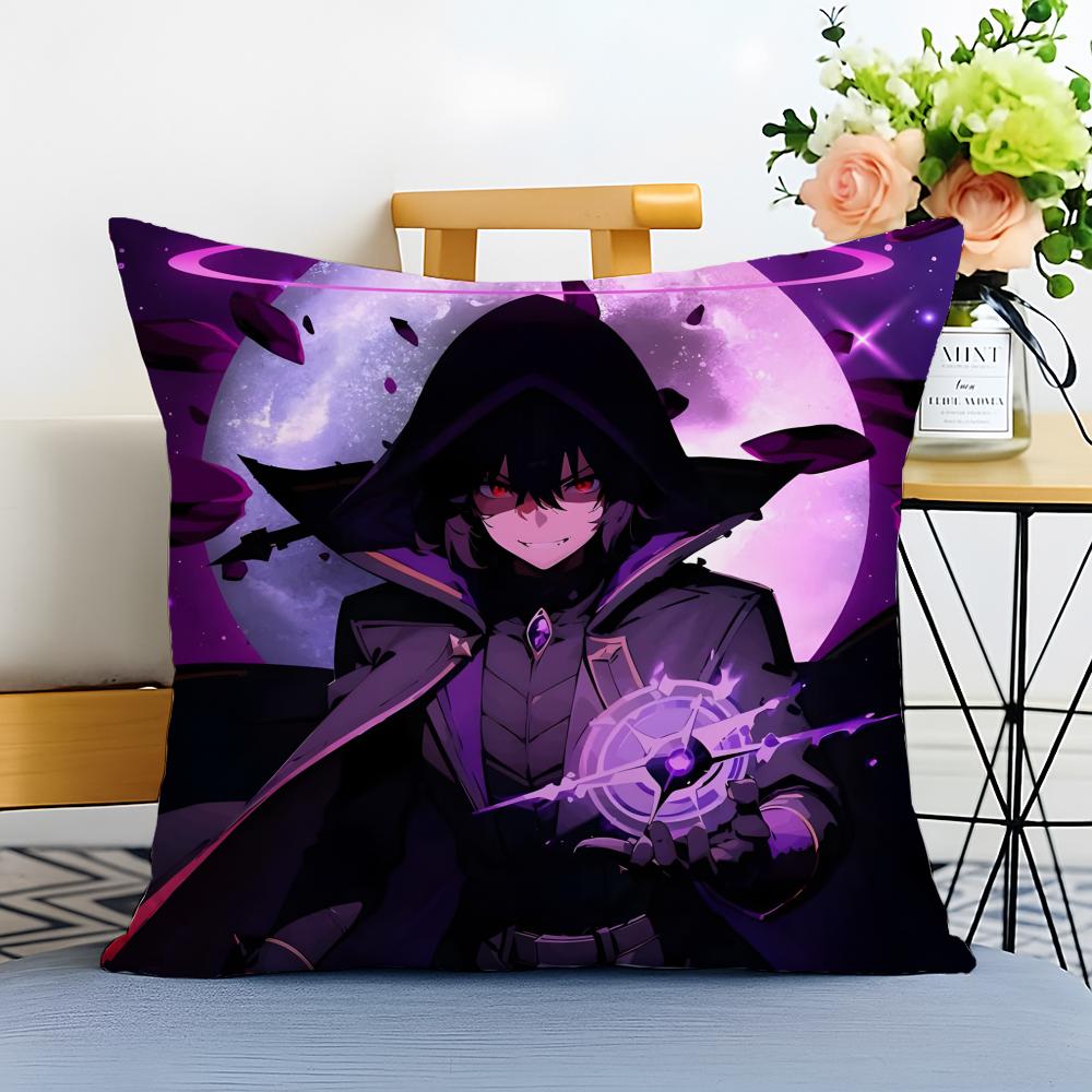 TThe Eminence in Shadow Cushion Cover Washable Linen Pillowcase Soft for Sofa Bed Cozy Home Room Decor