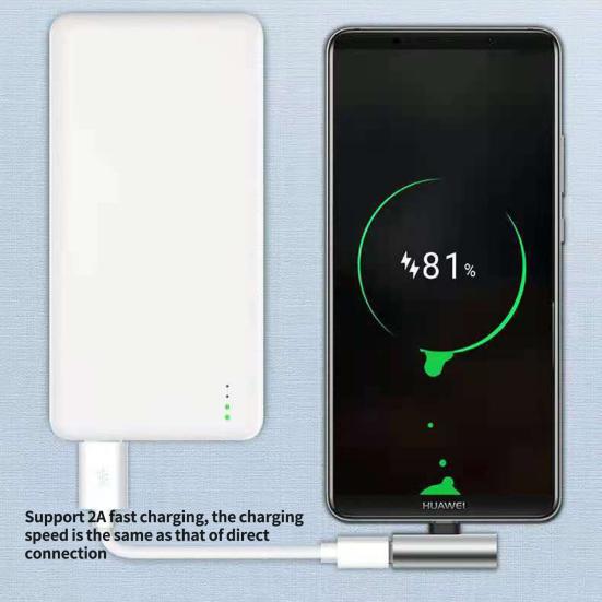 Аудиоадаптер 2 в 1 для быстрой зарядки и стабильной передачи, Plug and Play, конвертер с Type-C на 3,5 мм разъем для наушников, аудиоаксессуары