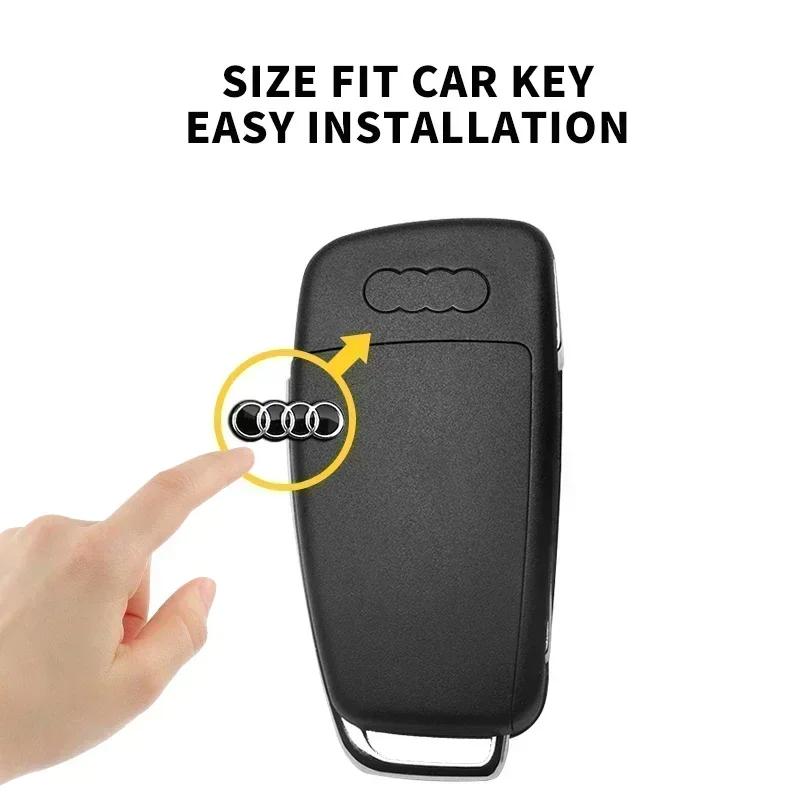 Car 2025 A4 A6 Car For tt 16mm 14mm For tt Q5 Q3 Q7 R8 A3 A4L A5 A6L A8 A1 TT 8L A4 A5 A6 Car Key Shell Remote Case Cover A