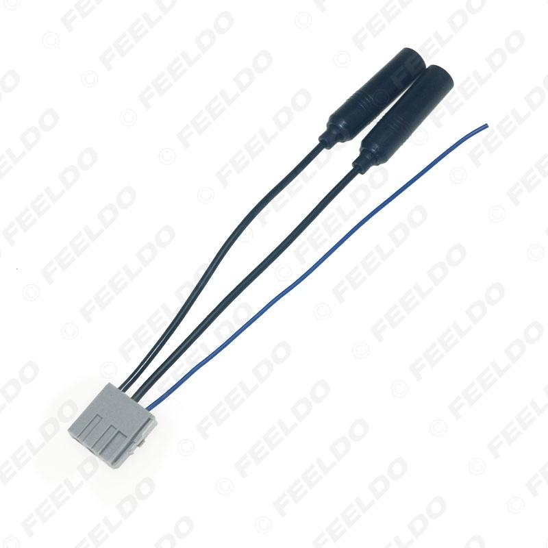 Car Stereo Radio Double Heads Male to Female Plug Antenna Adapter for Honda CRV Civic Radio Wire Cable