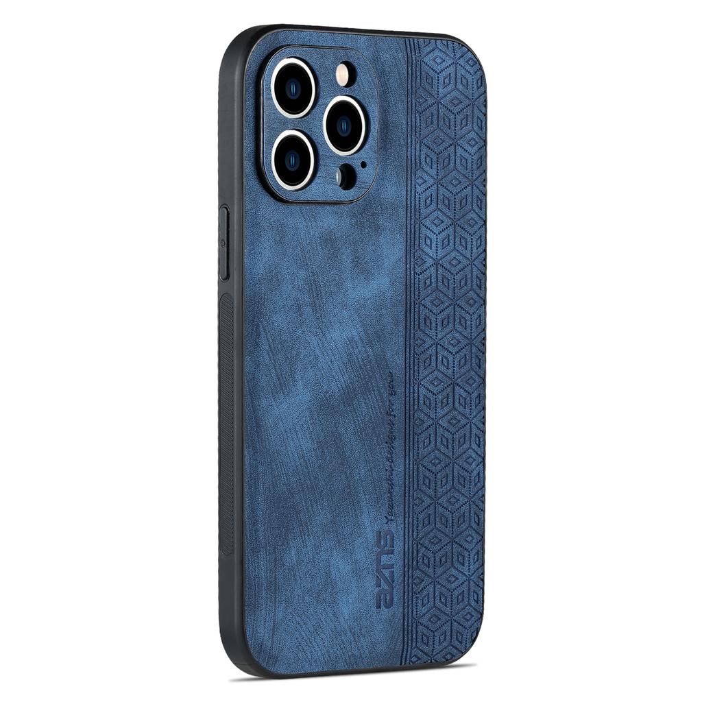 For iPhone 16 Pro Case Protective PU Leather Covered TPU Phone Shell