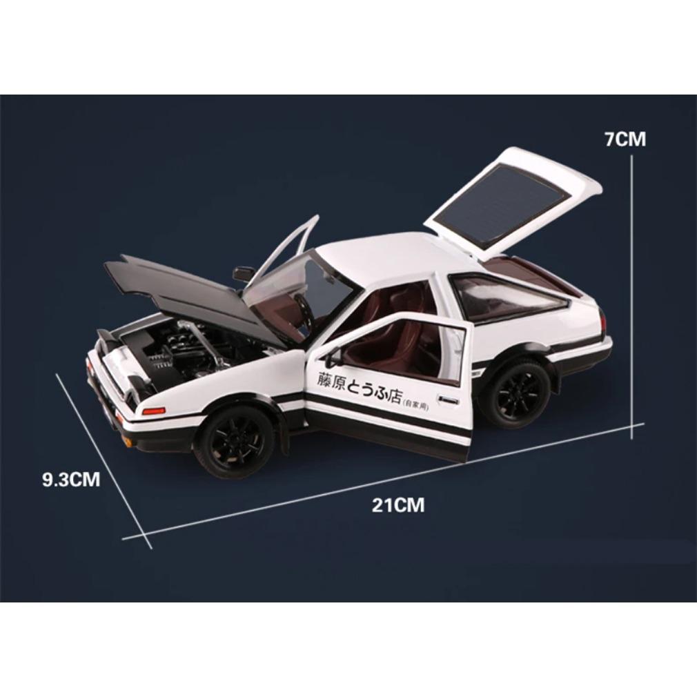 1/20 Кино Автомобиль INITIAL D Toyota AE86 Сплав Модель Автомобиля Литье под Давлением и Игрушечные Транспортные Средства Металлическая Модель Автомобиля Симуляция Звук Свет Игрушка Подарок