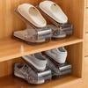 Регулируемый поднос для обуви Двухслойный держатель для обуви Шкаф для обуви Инструмент для хранения Стойка для обуви Обувь