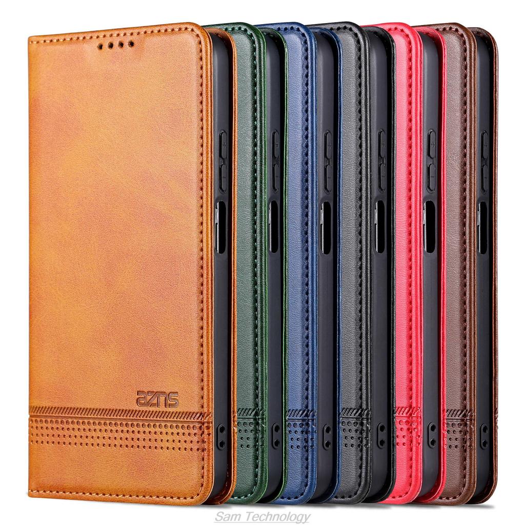 Роскошный магнитный адсорбционный кожаный чехол для OPPO A17 / OPPO A17K A 17 k Flip Cover Защитный чехол Capa Fundas Coque