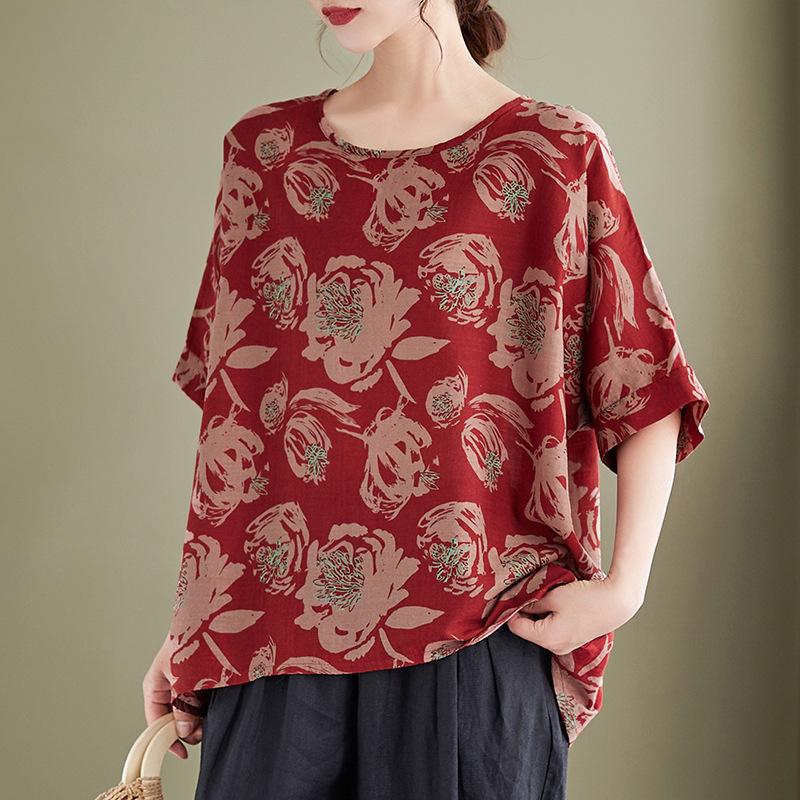 Женская летняя футболка большого размера с круглым вырезом и короткими рукавами, женский пуловер, рубашка Bata, топ для женщин