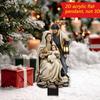 Waterproof Acrylic Snowman Yard Signs Christmas Angel Garden Stake, Snowy Cottage Sign, 2D Flat Winter Wonderland Stakes Santa Ornament for