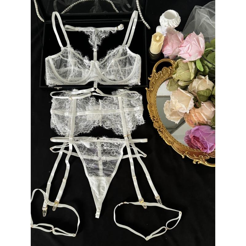 Dnika Purple Lace Push Up Bra Set Sexy Lingerie For Women