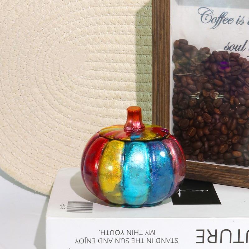 Силиконовые формы из тыквы, глины, домашняя коробка для хранения ручной работы на Хэллоуин, гипсовая гипсовая форма, органайзер для ювелирных изделий, изготовление форм из смолы