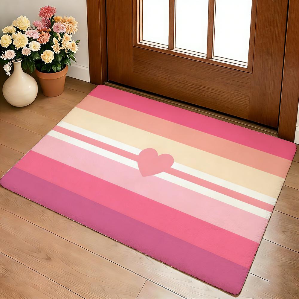 Hot F-Femme L-Lesbian Floor Mat Cozy Flannel Soft Thick Non-Slip Mat For Living Room Bedroom Kitchen Decor Rugs