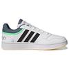 Adidas Hoops 3.0 Low Classic Vintage — белые, синие, мятные мужские кроссовки Cloud-White Core-Black Wonder-White GY4733