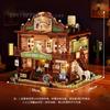 New Western Series Building Blocks Western Inn Assembly Cowboy Hotel Street View Model Toys Desktop Decoration Collectible Gifts