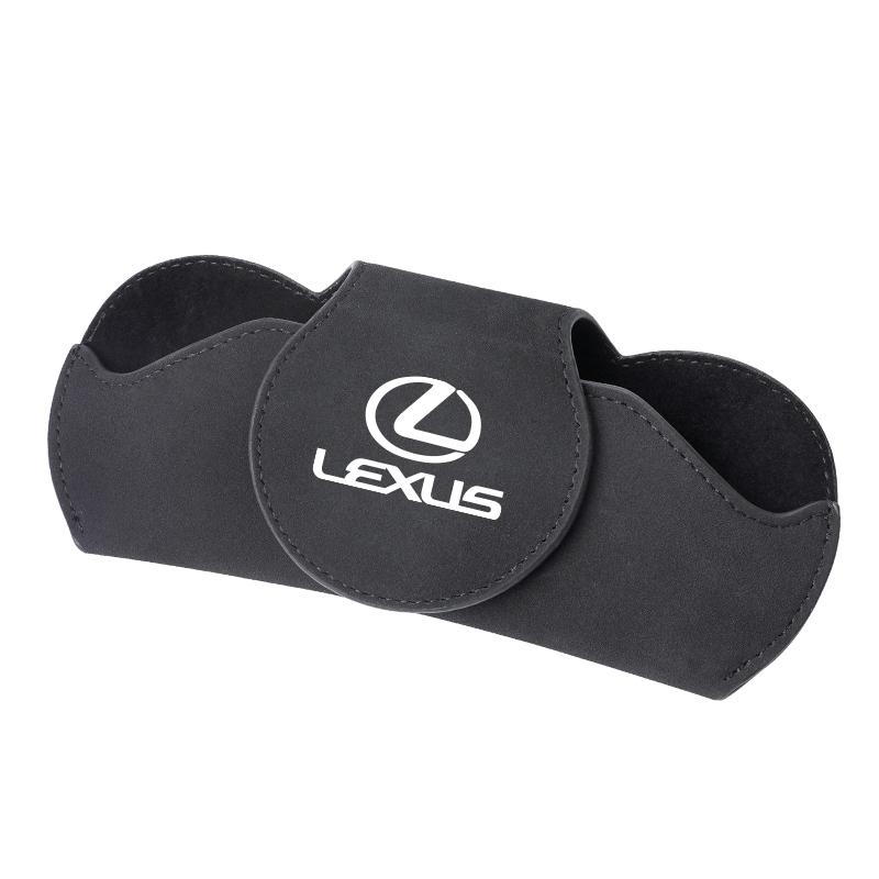 Interior Stickers Car Logo Glasses Case Sun Visor Sunglasses Card Organizer Box For Lexus RX300 IS200 IS250 ES350 Ct200h UX250h