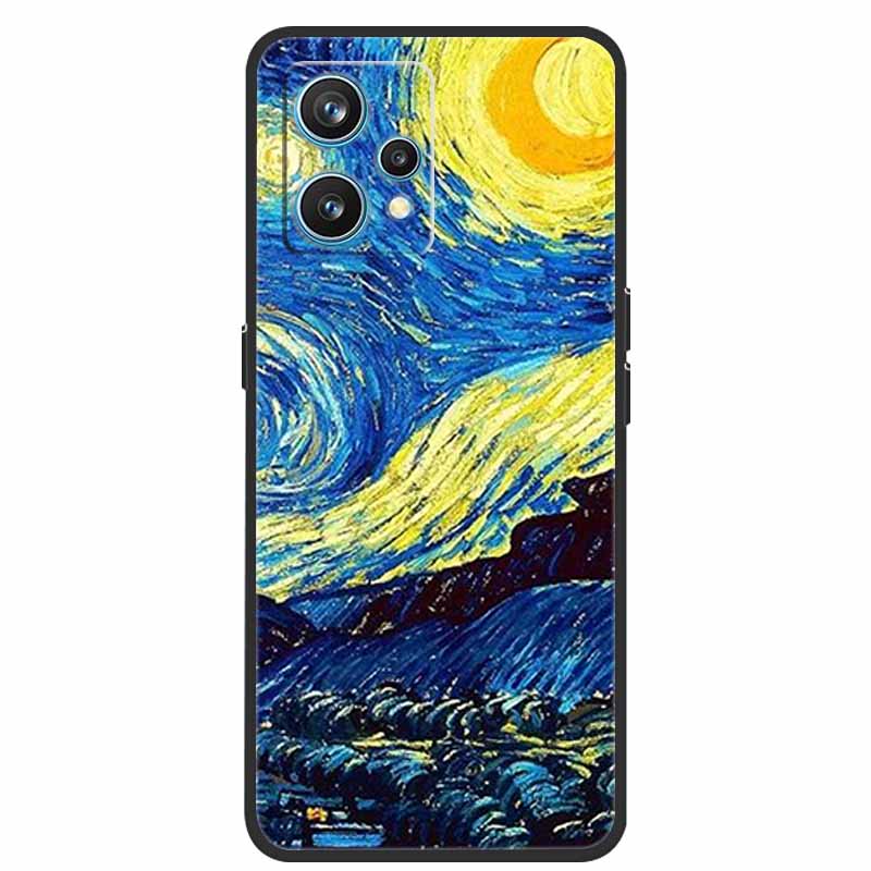 Чехол для Realme 9 RMX3521 Ударопрочный Мягкий силикон ТПУ Задняя крышка Для телефона Realme9 4G Чехлы Realme 9 6,4 дюйма Милый мультяшный чехол-сумка