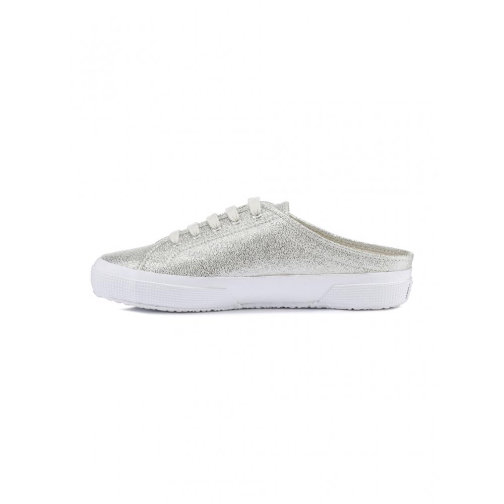 Туфли-мюли Superga 2401 телесного цвета с блестками бежевого цвета S8117qw394