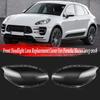 Накладка на фару для Porsche Macan 2014 2015 2016 2017 Автомобильный корпус фары Абажур Стеклянная крышка фары