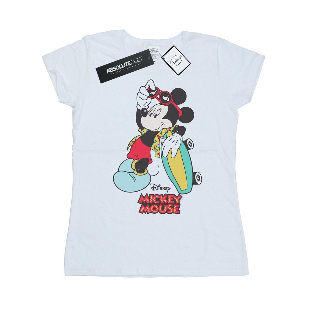 Disney Womens/Ladies Mickey Mouse Skate Dude Cotton T-Shirt