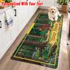 The Gruffalo Custom Text Flannel Floor Rug Soft Kitchen Mat Personalized Non Slip Carpet
