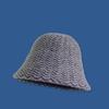 Women's Autumn and Winter Solid Color Knitted Cap Wave Striped Wool Cap Temperament Fisherman Hat