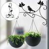 Wall-mounted Retro Garden Planter Hooks Flower Basket Bracket Metal Plant Bracket Wall Hanging Hook