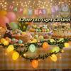 10 LED Lights Easter Egg Wreath 2M Easter Twig Garland  Easter Party