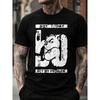 Men's Black Graphic Tee With Angry Bear Print And Not Today Slogan, Short Sleeve Crew Neck Casual Streetwear T-Shirt For Daily Wear