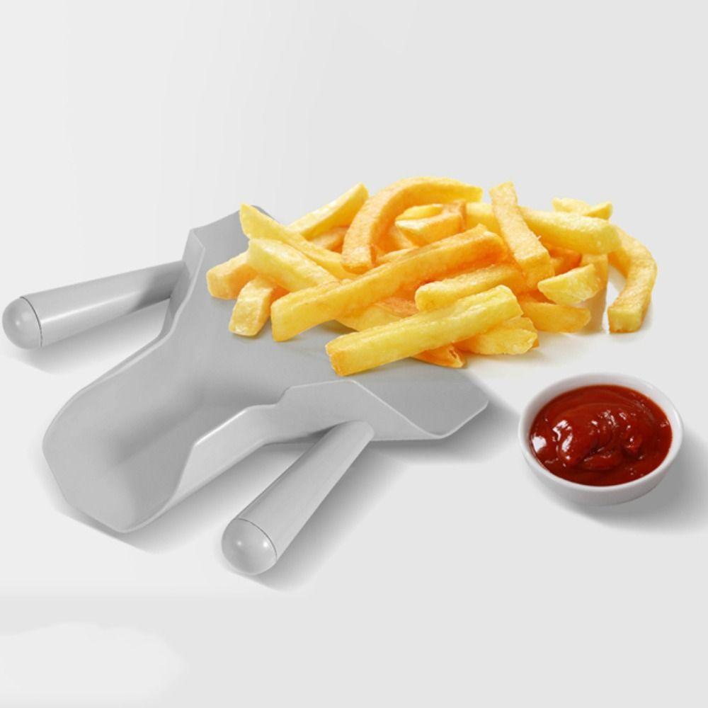 Plastic French Fries Shovel Gray Popcorn Bagger Durable Chip Scoop  Fast Food Restaurant