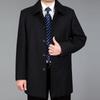 Men Woolen Coat Autumn Mens Wool Coat Men Pea Coat Winter Long Jackets Overcoat Turn-down Collar Outerwear