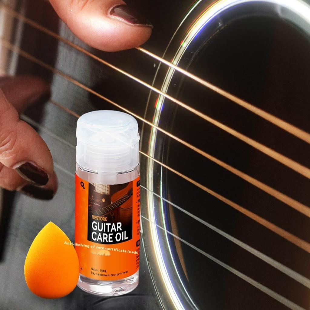 Guitar String Oil 60ml Music Instrument Oil Guitar String Care Oil Suitable for Cleaning and Surfaces Protection