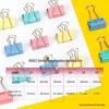 Deli 32mm Assorted Color Metal Binder Clips, 24-Count
