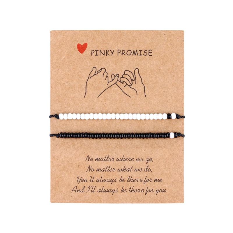 Браслет JYL TS Богемский плетеный азбукой Морзе с карточкой Призывает Тайну и Связь