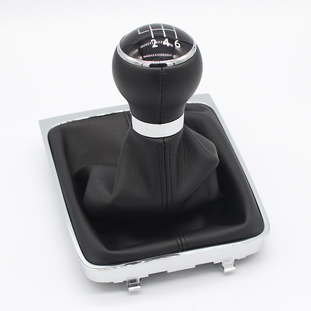 5/6 Speed Gear Shift Knob Lever Stick Gaiter Boot Cover Collar for Volkswagen for VW Passat B6 2005-2011 Car Styling Accessories