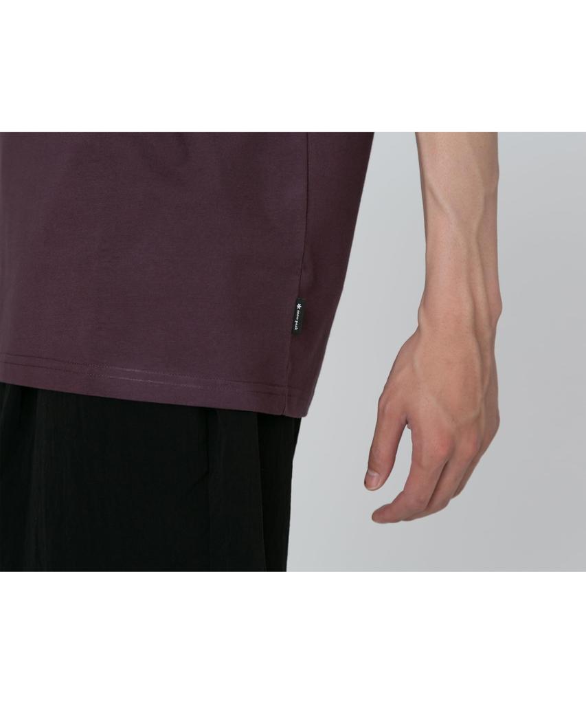 Snow Peak Warm Oneself Size Perfect for and Outdoor Activities T-Shirt, L, Burgundy, TS-25SU104, Festivals, Camping,